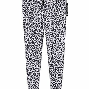 Leggings Depot Black and White Leopard Print Leggings